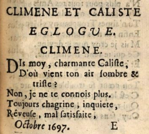 Climène et Caliste